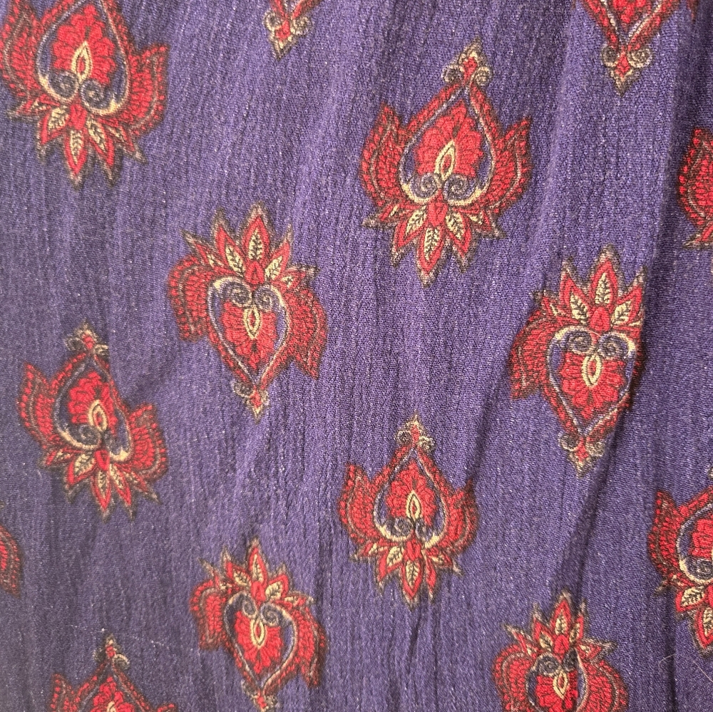 Bloomchic Navy Paisley Sleeveless Blouse Women's Size 18